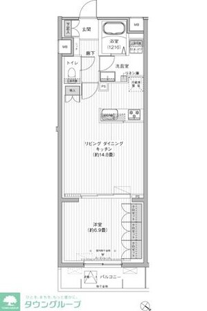クラルテラセ新宿富久の物件間取画像